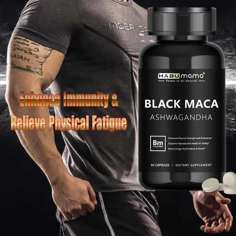Herbal Queen - Supplément d'amélioration masculin avec Maca noire
