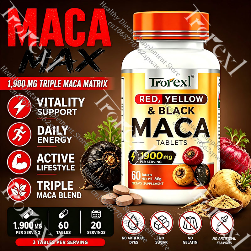 Herbal Queen - Comprimés de racine de maca naturelle