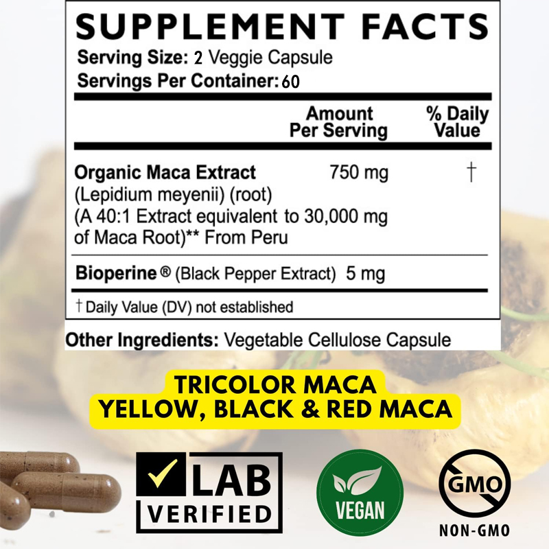 Extrait de racine de Maca noir - Herbal Queen avis et prix