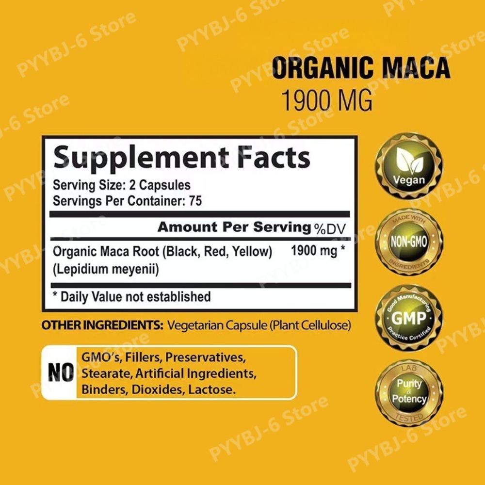 Capsules de racine de maca bio - Herbal Queen avis et prix
