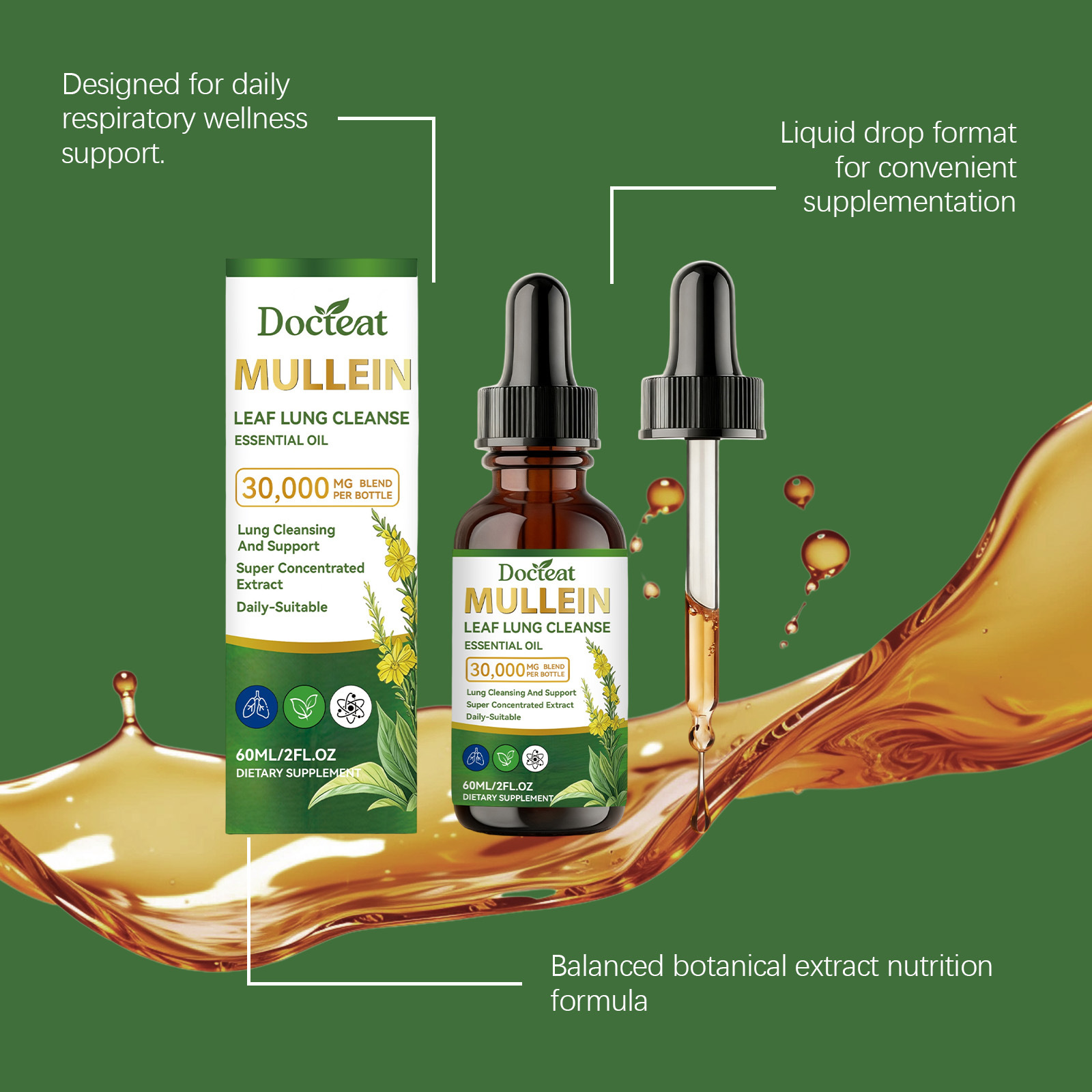 Gouttes liquides de feuilles d - Herbal Wellness Tincture avis et prix