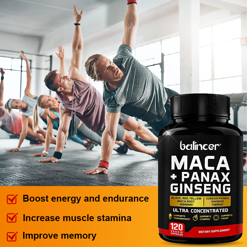 Capsules de Maca et de Ginseng - Herbal Queen avis et prix